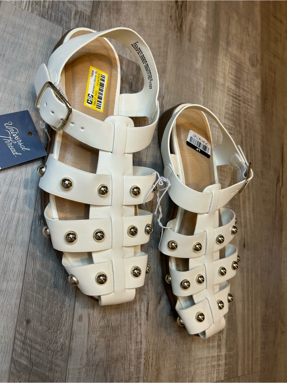 Women Winnie Wide Width Studded Fisherman Sandals - Universal Thread